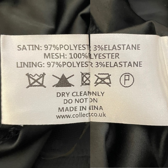 Collectif Vintage Black Courtney Swiss Dot Tiered Lace Swing Dress US 10 Retro - Picture 12 of 13